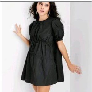 Future Collective New With Tags Puff Sleeve Dress